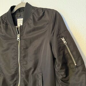 Classic Black Bomber Jacket